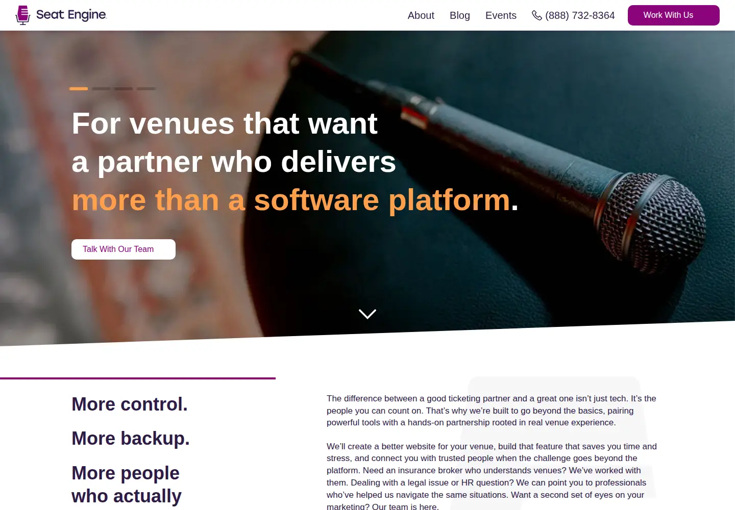 Screenshot of seatengine.com