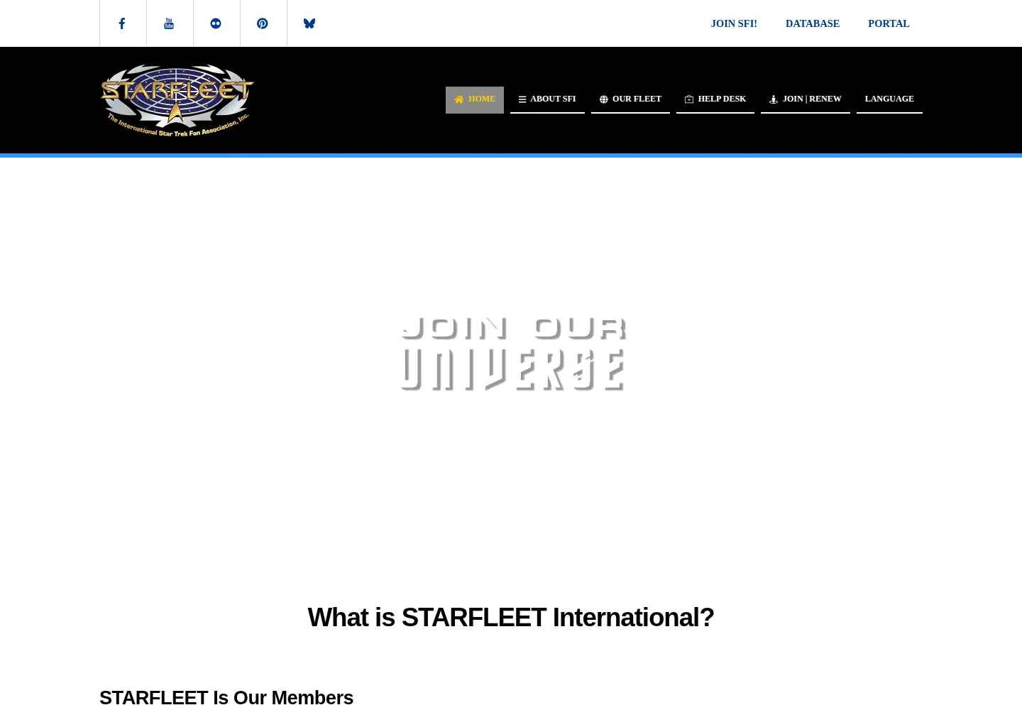 Screenshot of sfi.org