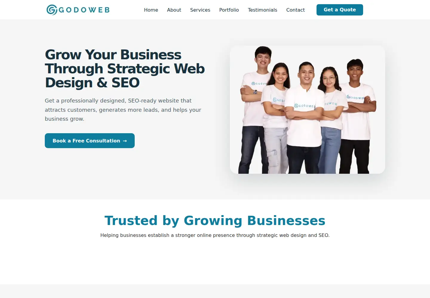 Screenshot of godoweb.ph