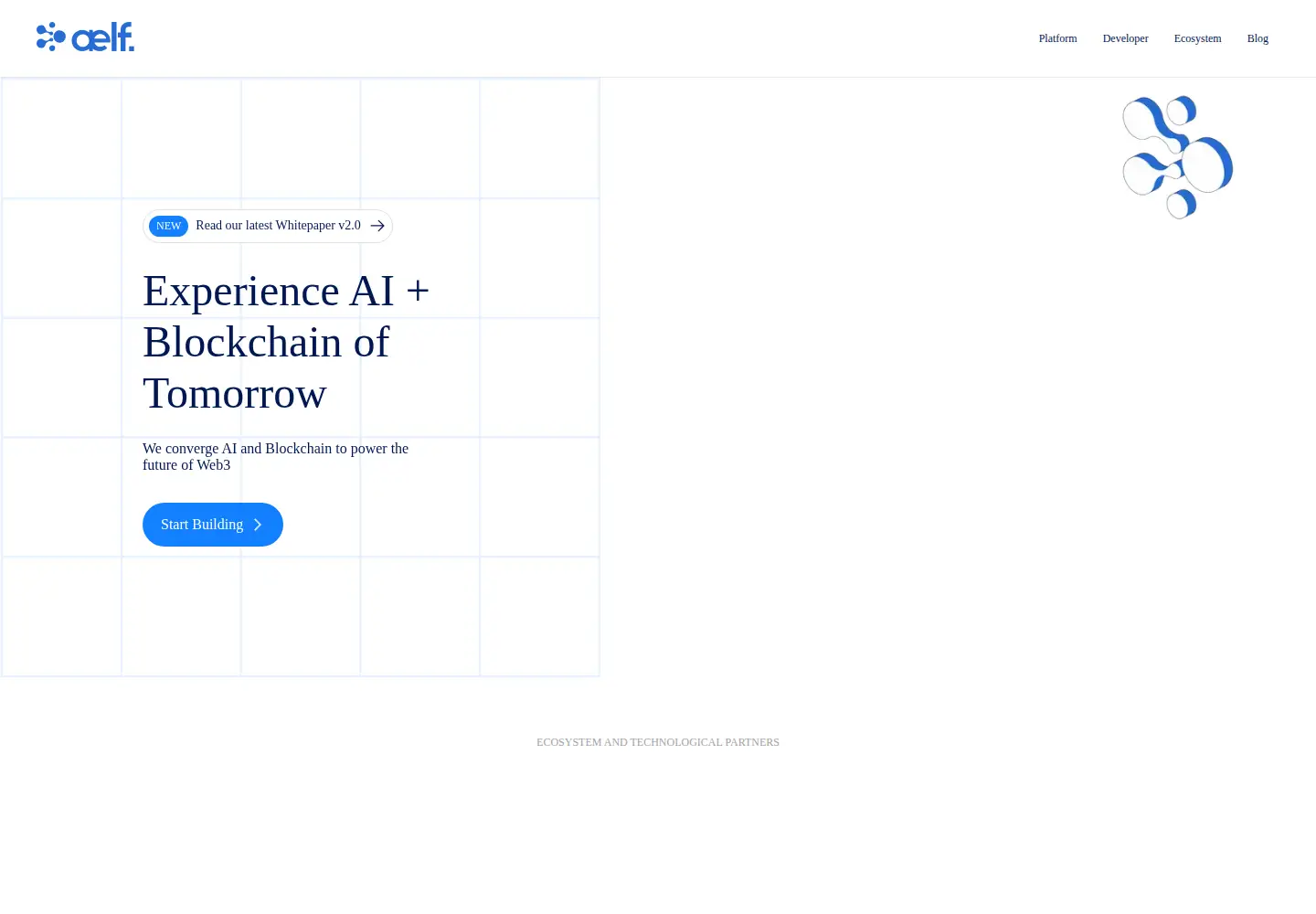 Screenshot of aelf.com