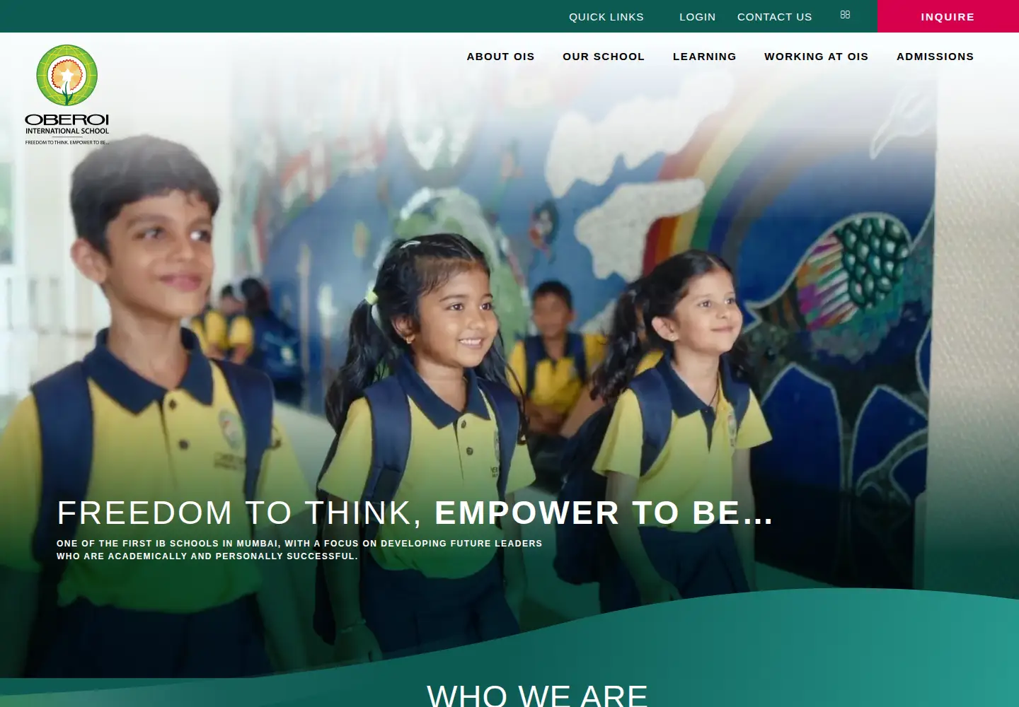 Screenshot of oberoi-is.org