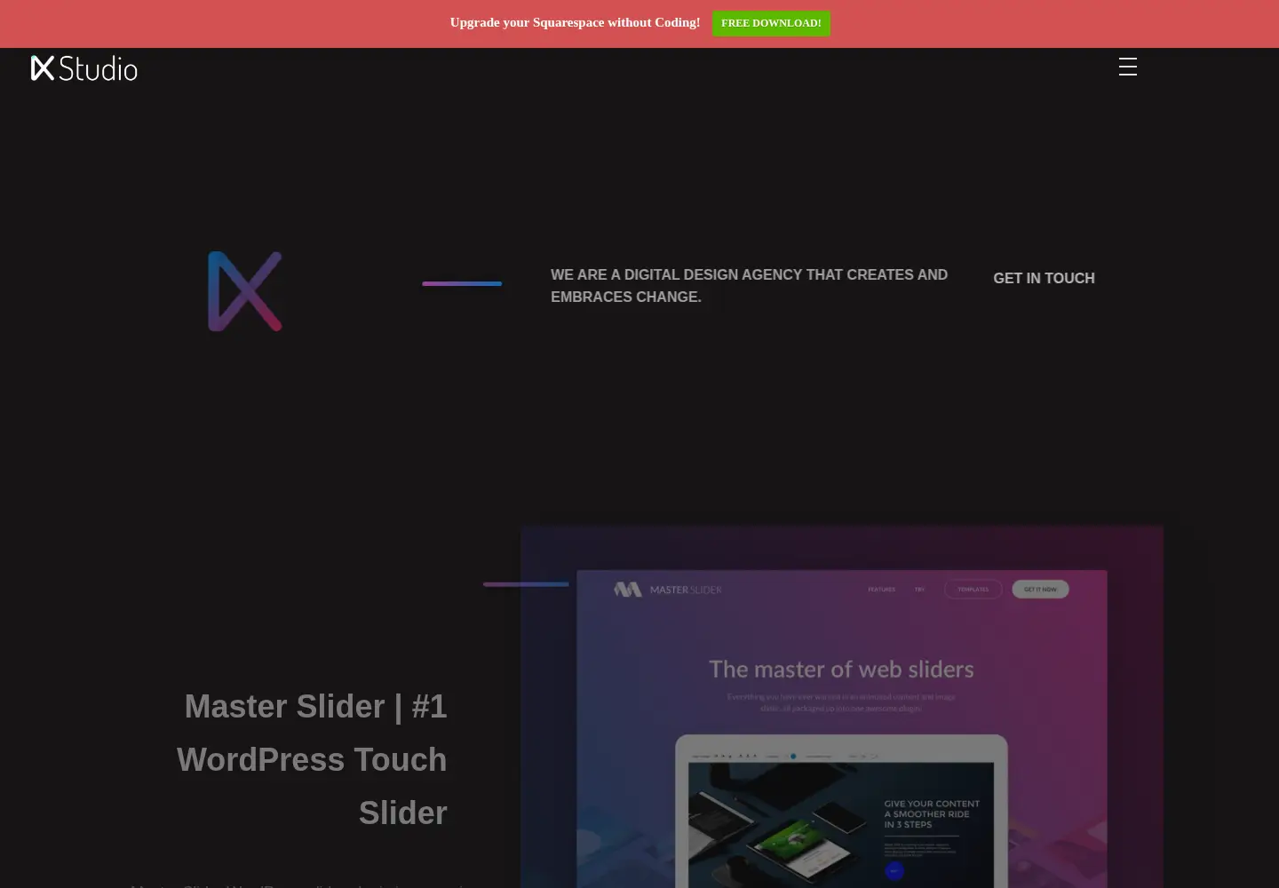 Captured homepage of ixstudio.net in the current scan