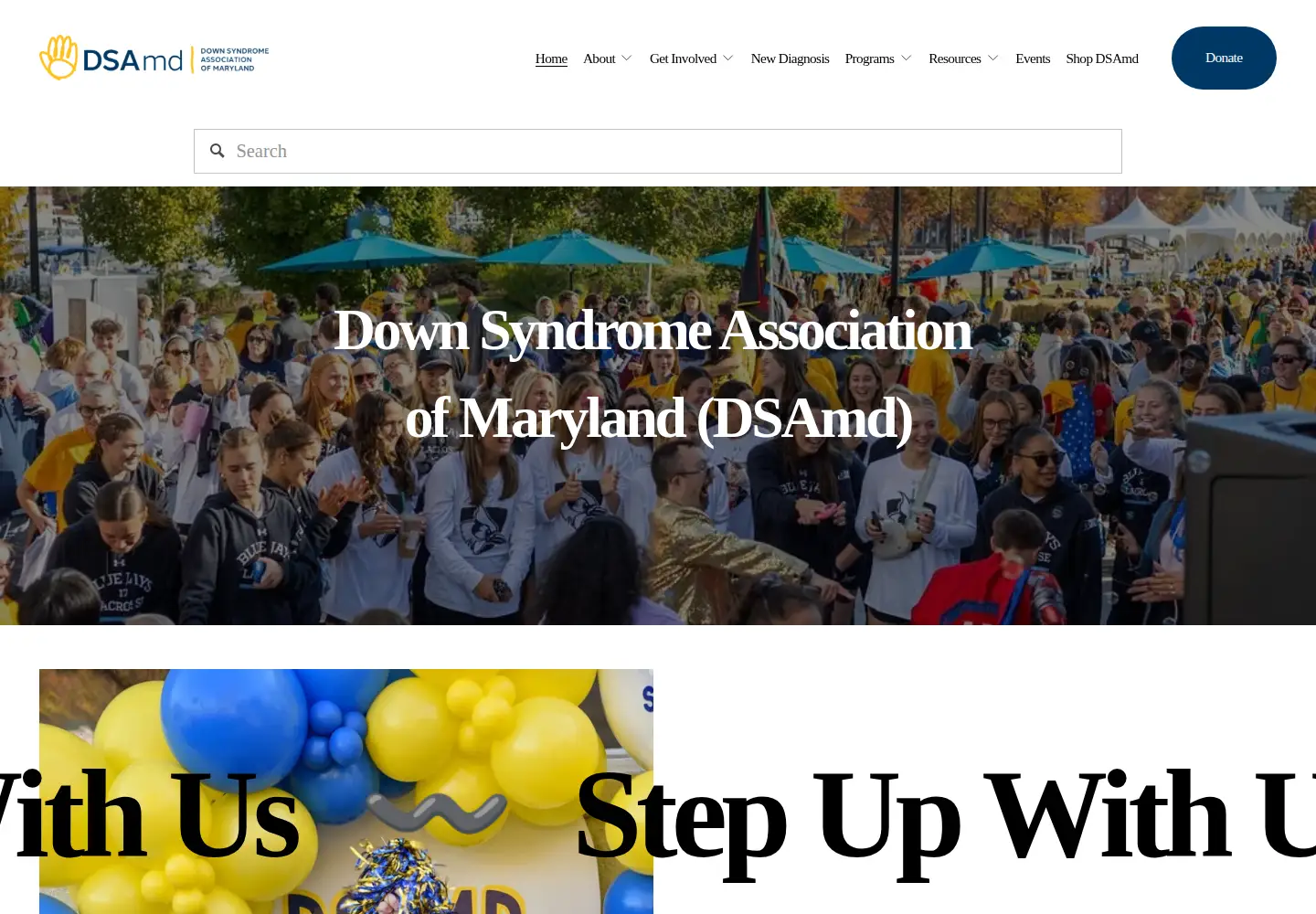 Screenshot of dsamd.org