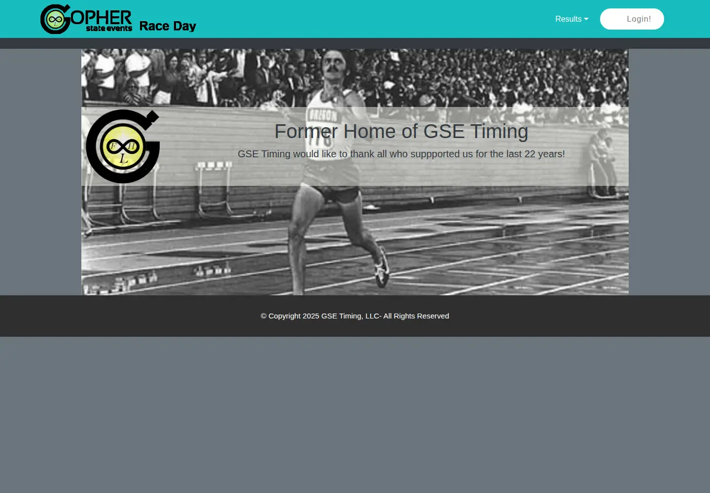 Screenshot of gsetiming.com