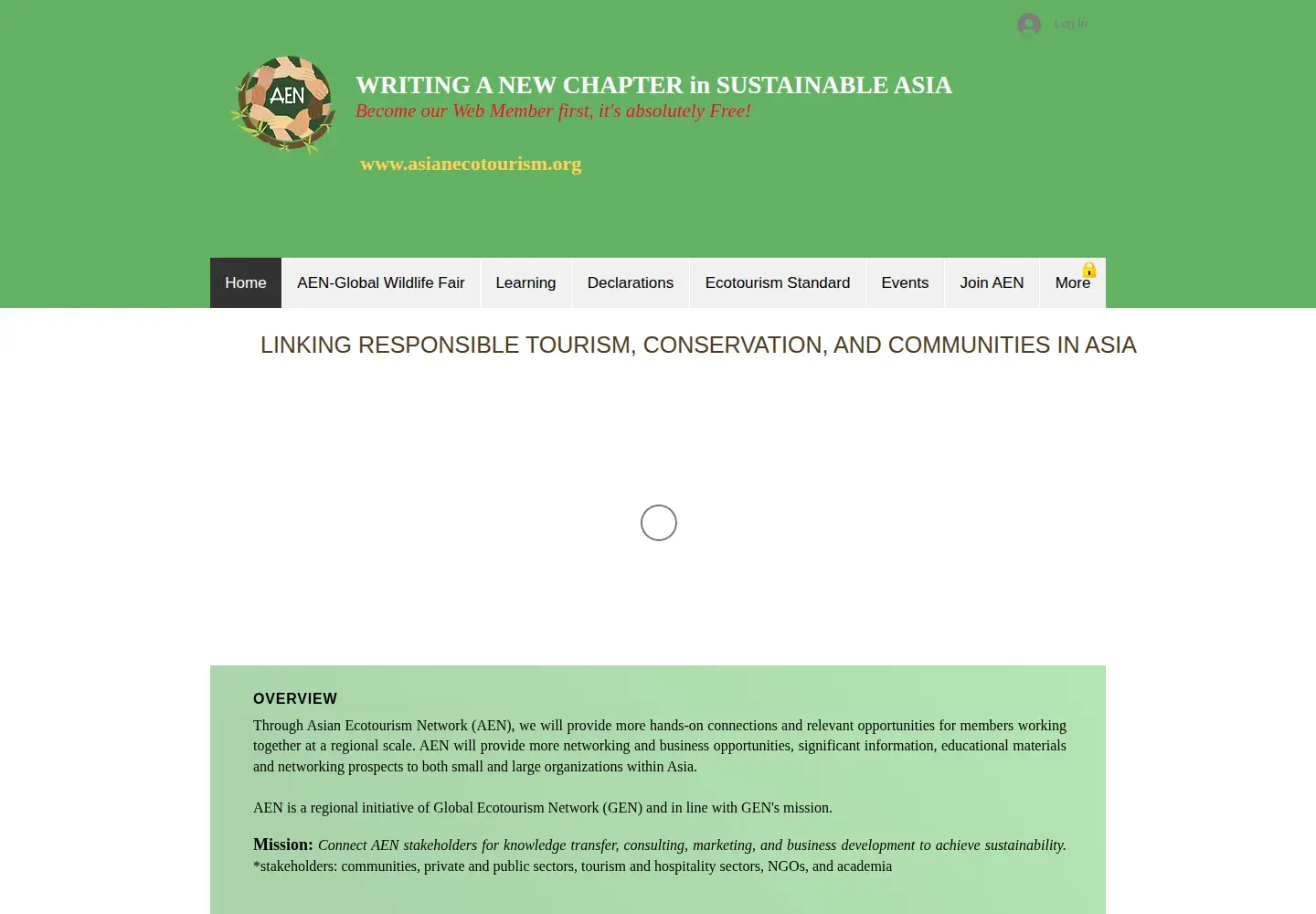 Screenshot of asianecotourism.org