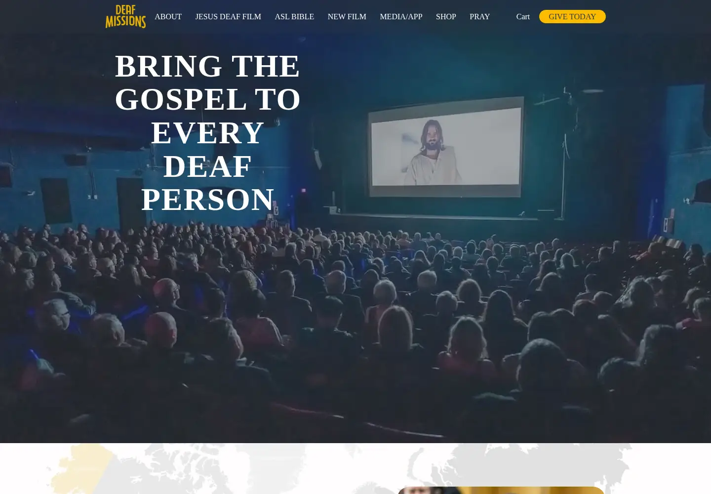 Screenshot of deafmissions.com