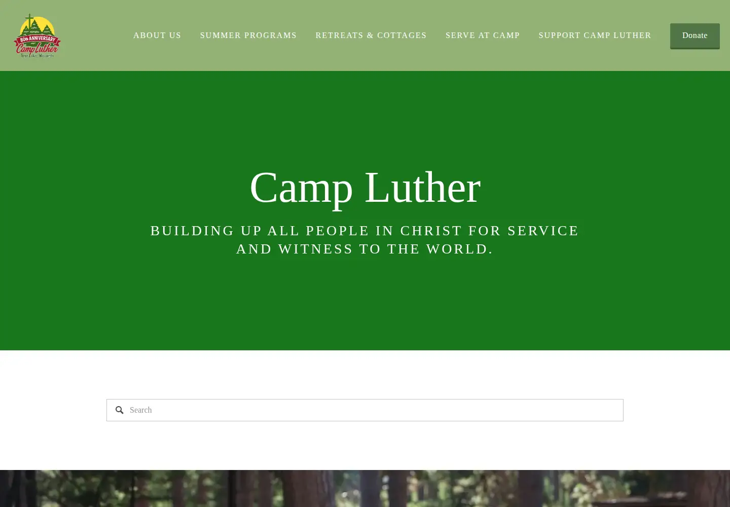 Screenshot of campluther.com