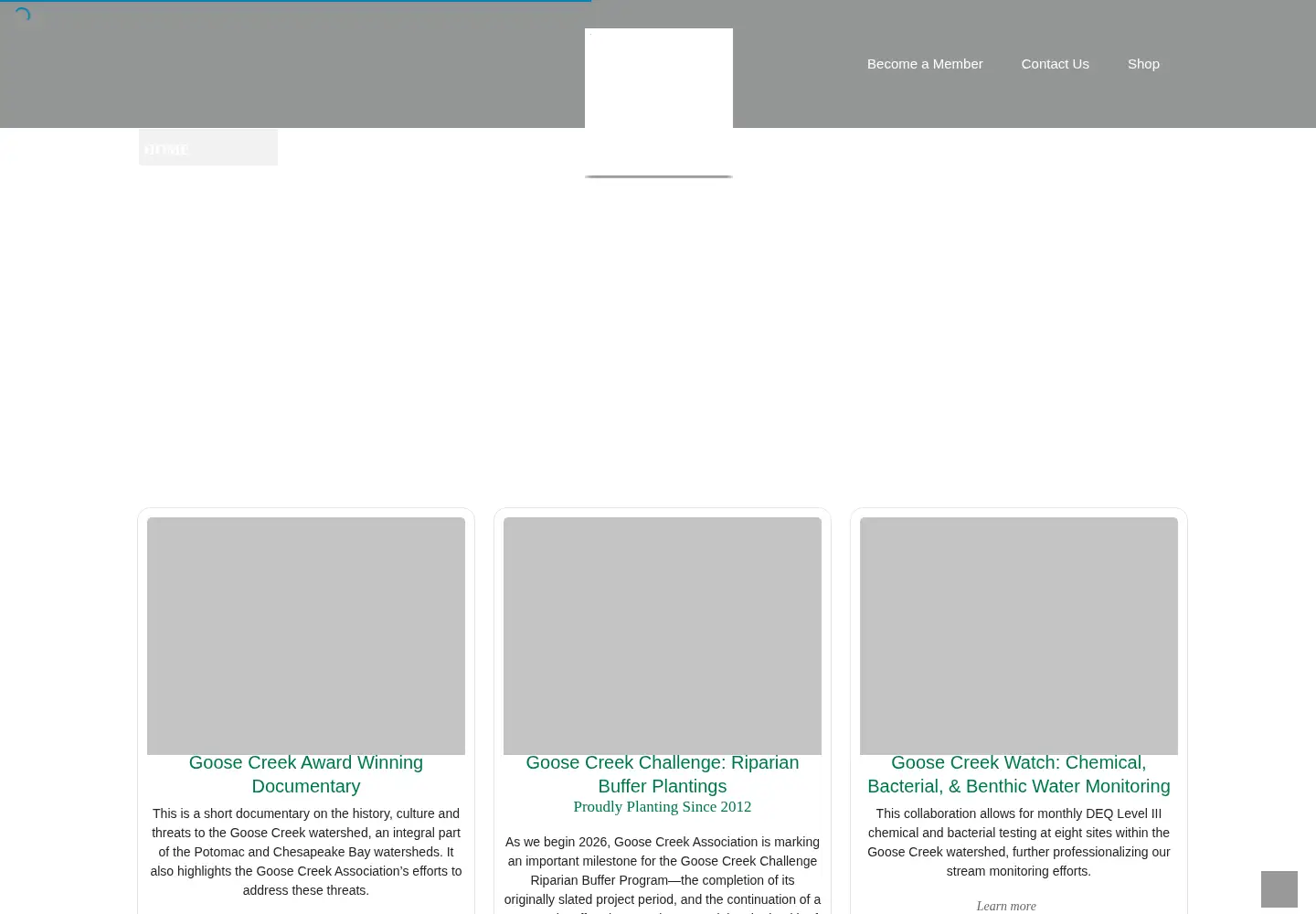 Screenshot of goosecreek.org