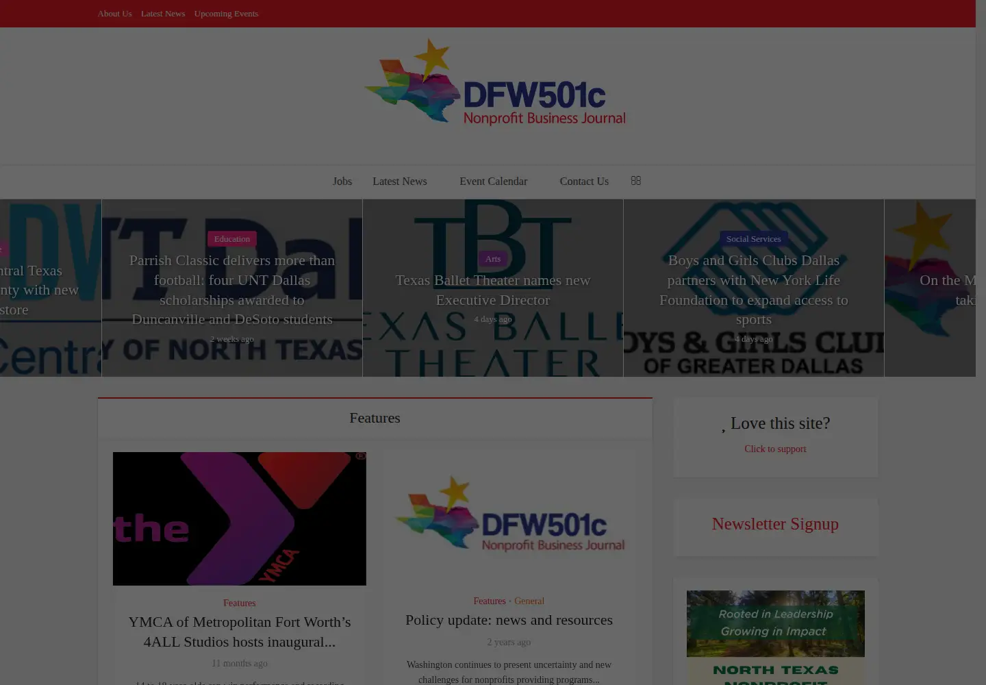 Screenshot of dfw501c.com