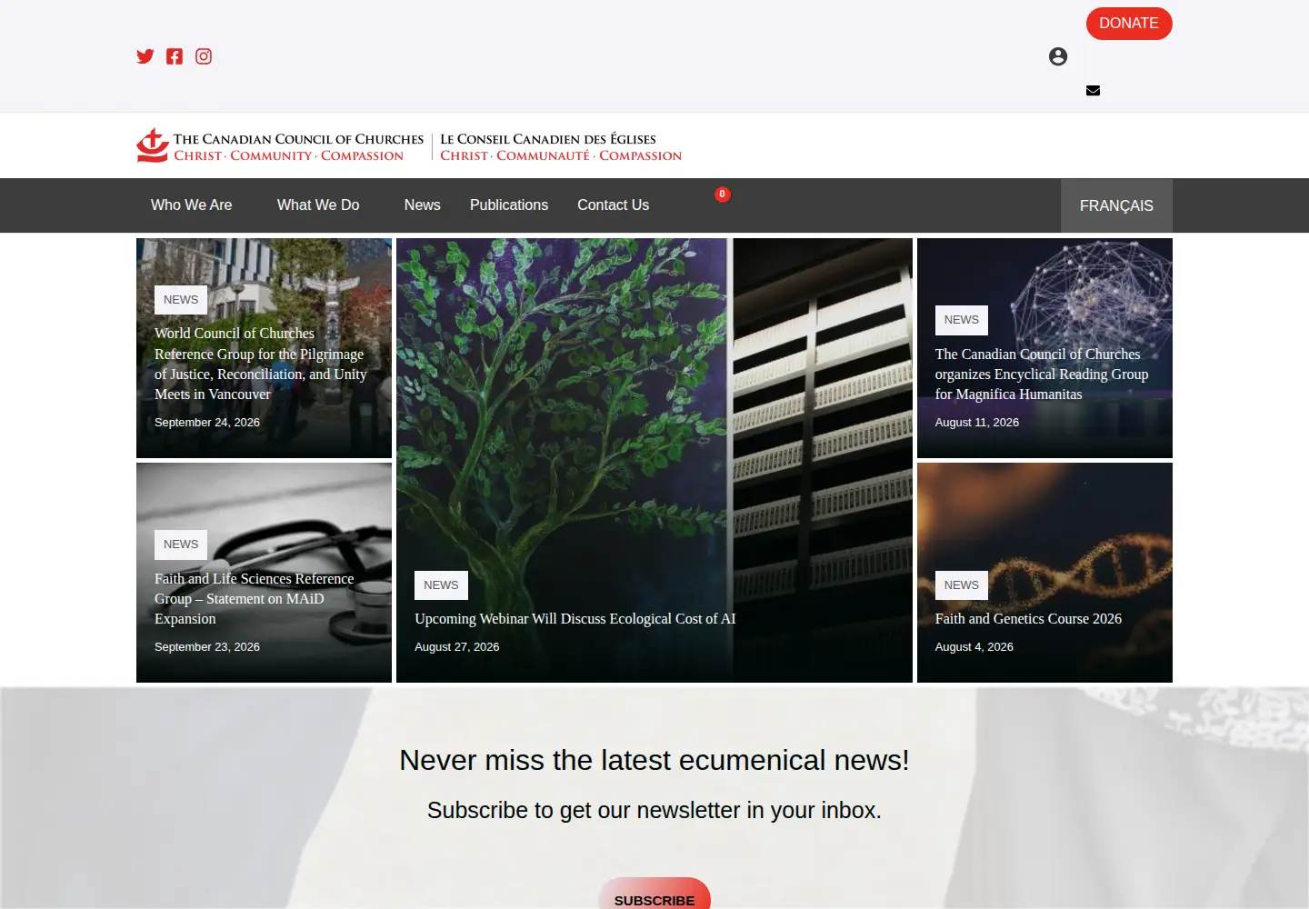 Screenshot of councilofchurches.ca