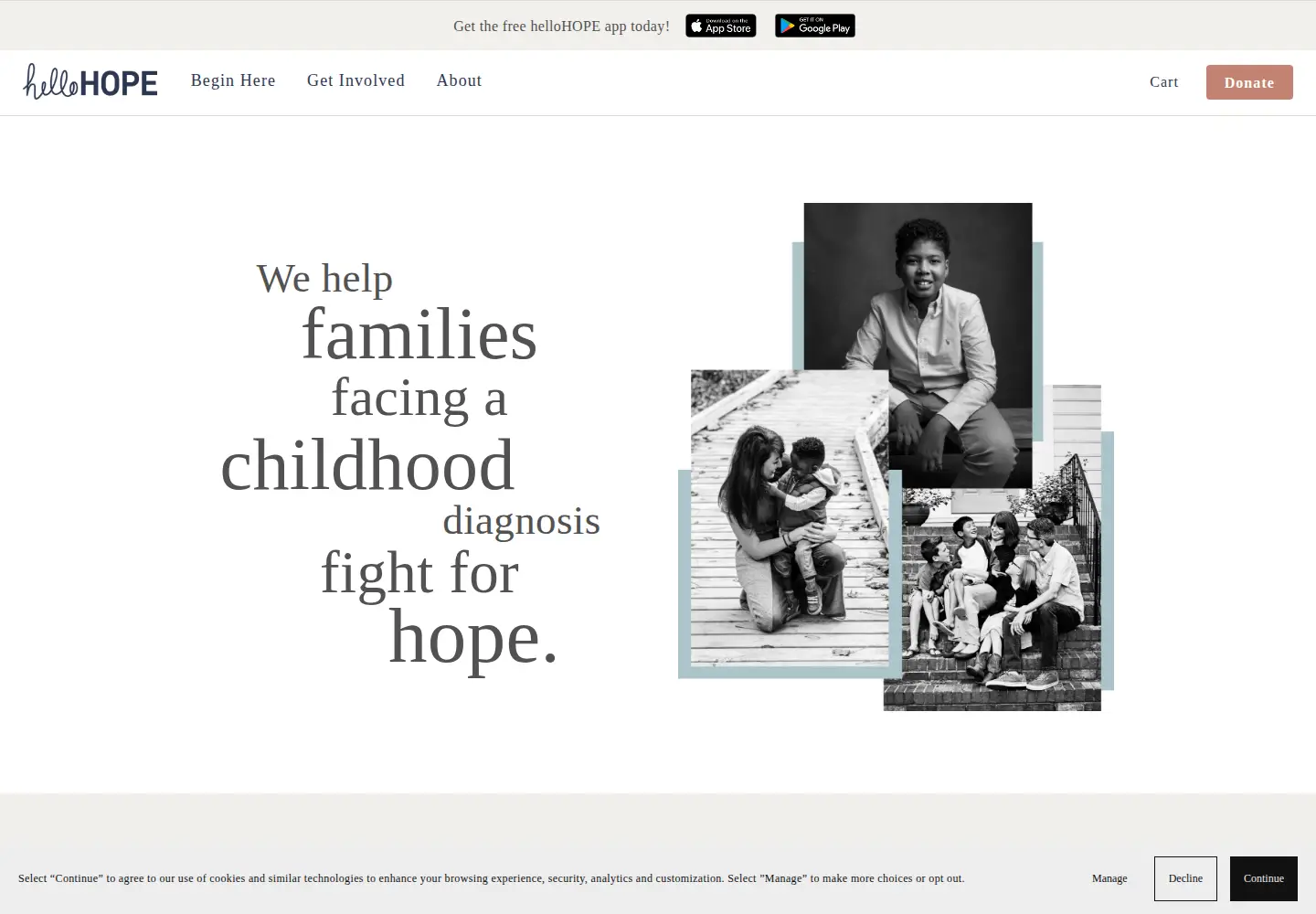 Screenshot of hellohope.com