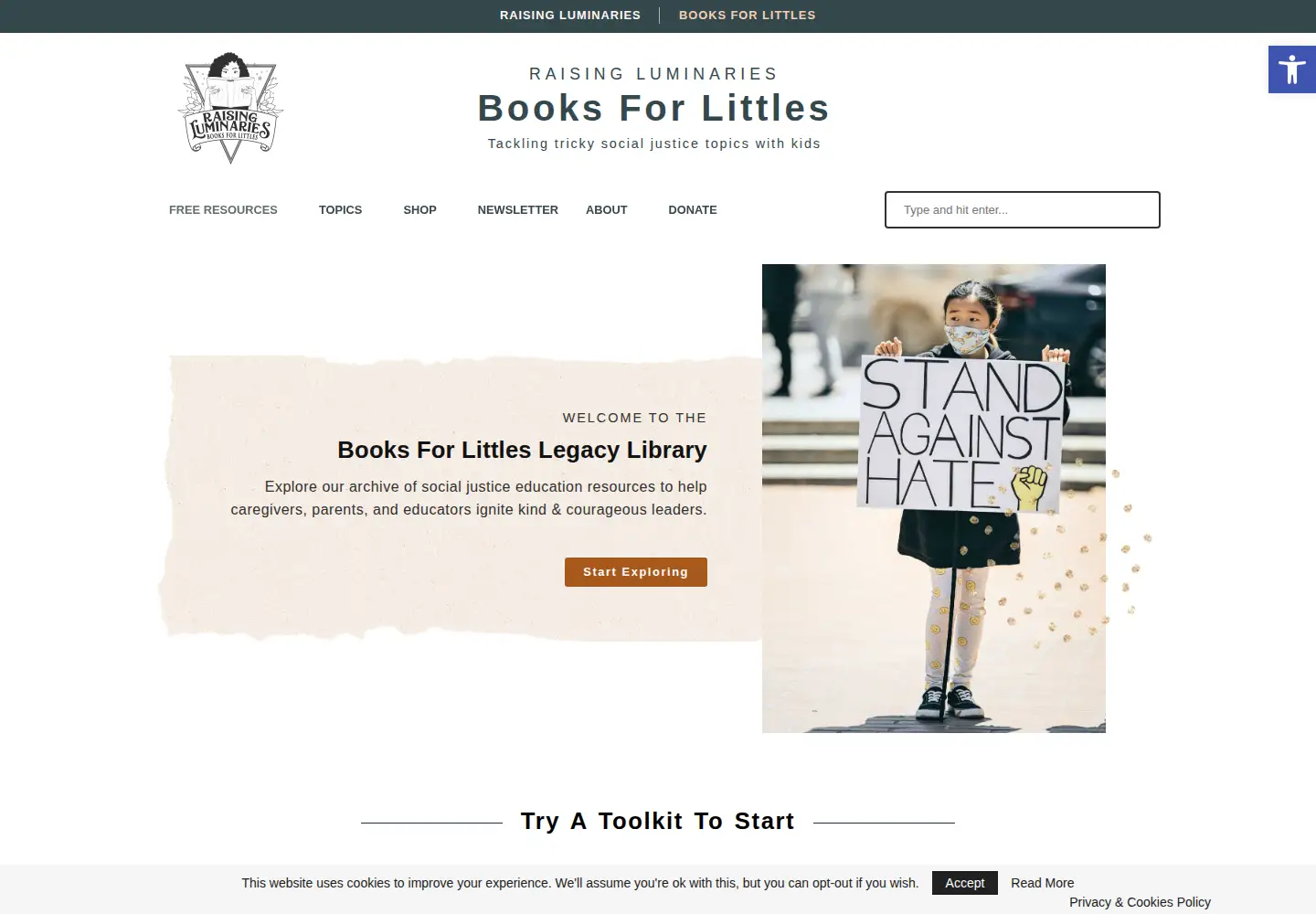 Screenshot of booksforlittles.com