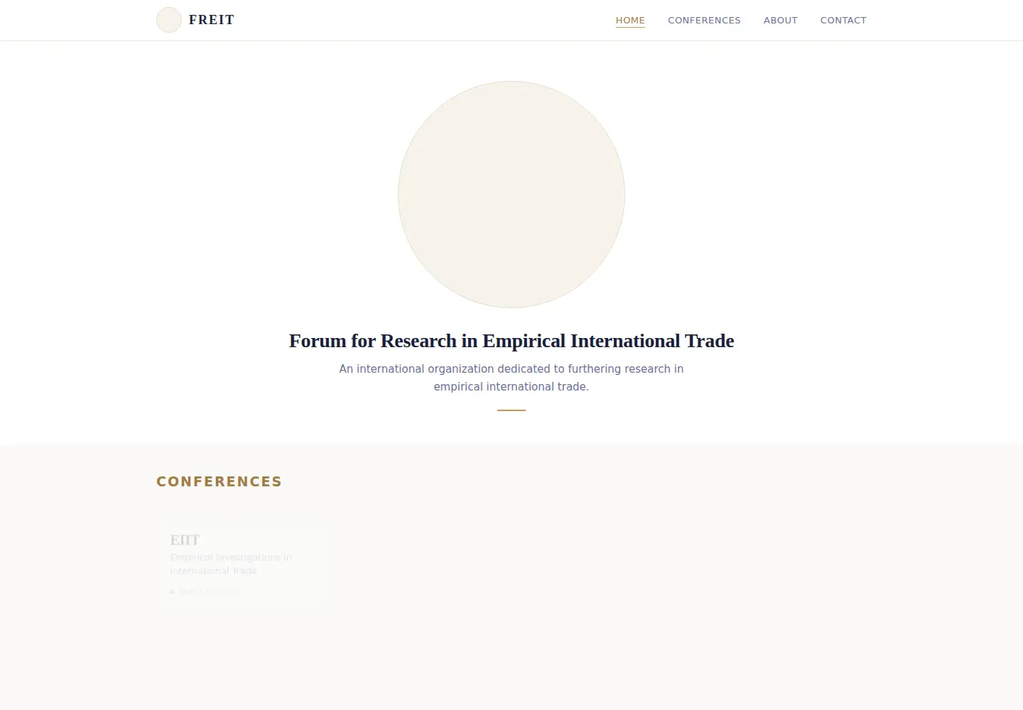 Captured homepage of freit.org in the current scan