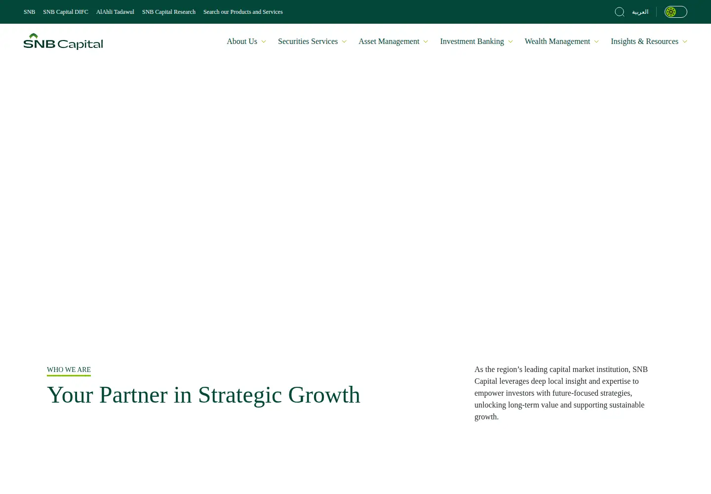 Screenshot of alahlicapital.com