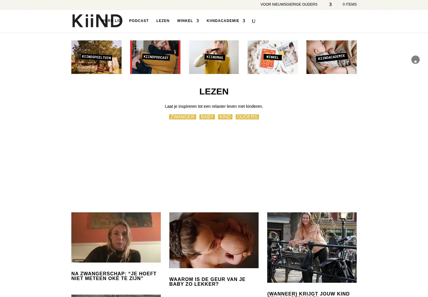 Screenshot of kiind.nl