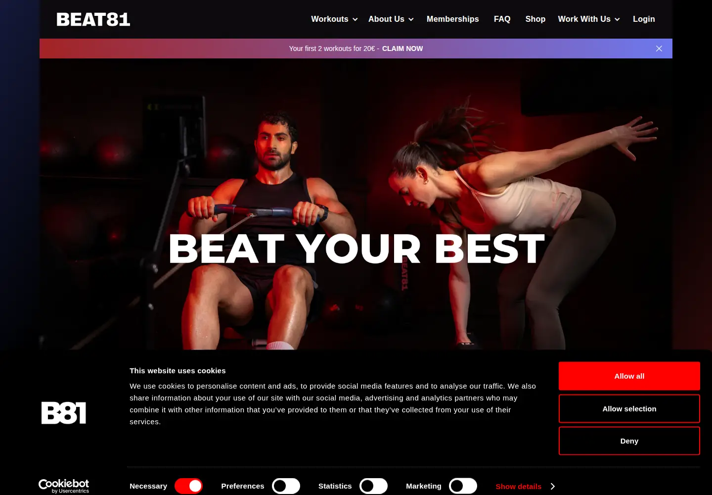 Screenshot of beat81.com