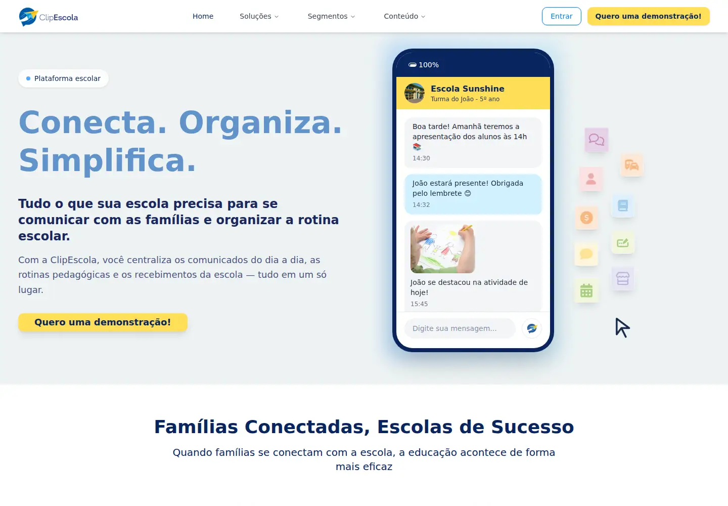 Screenshot of clipescola.com