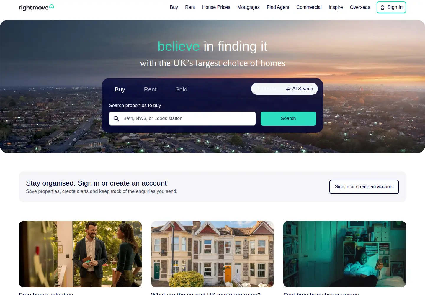 Screenshot of rightmove.co.uk