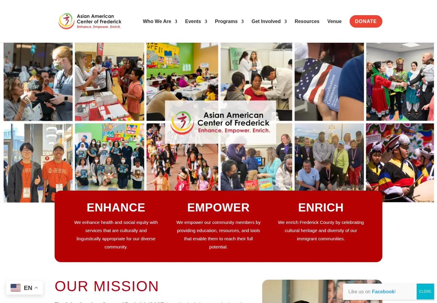 Screenshot of aacfmd.org
