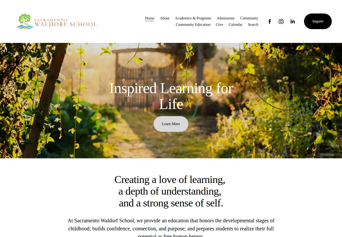 Screenshot of sacwaldorf.org