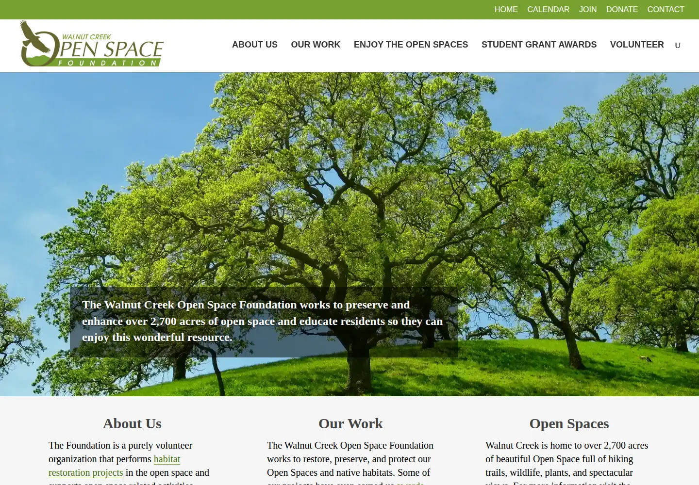 Screenshot of wcosf.org