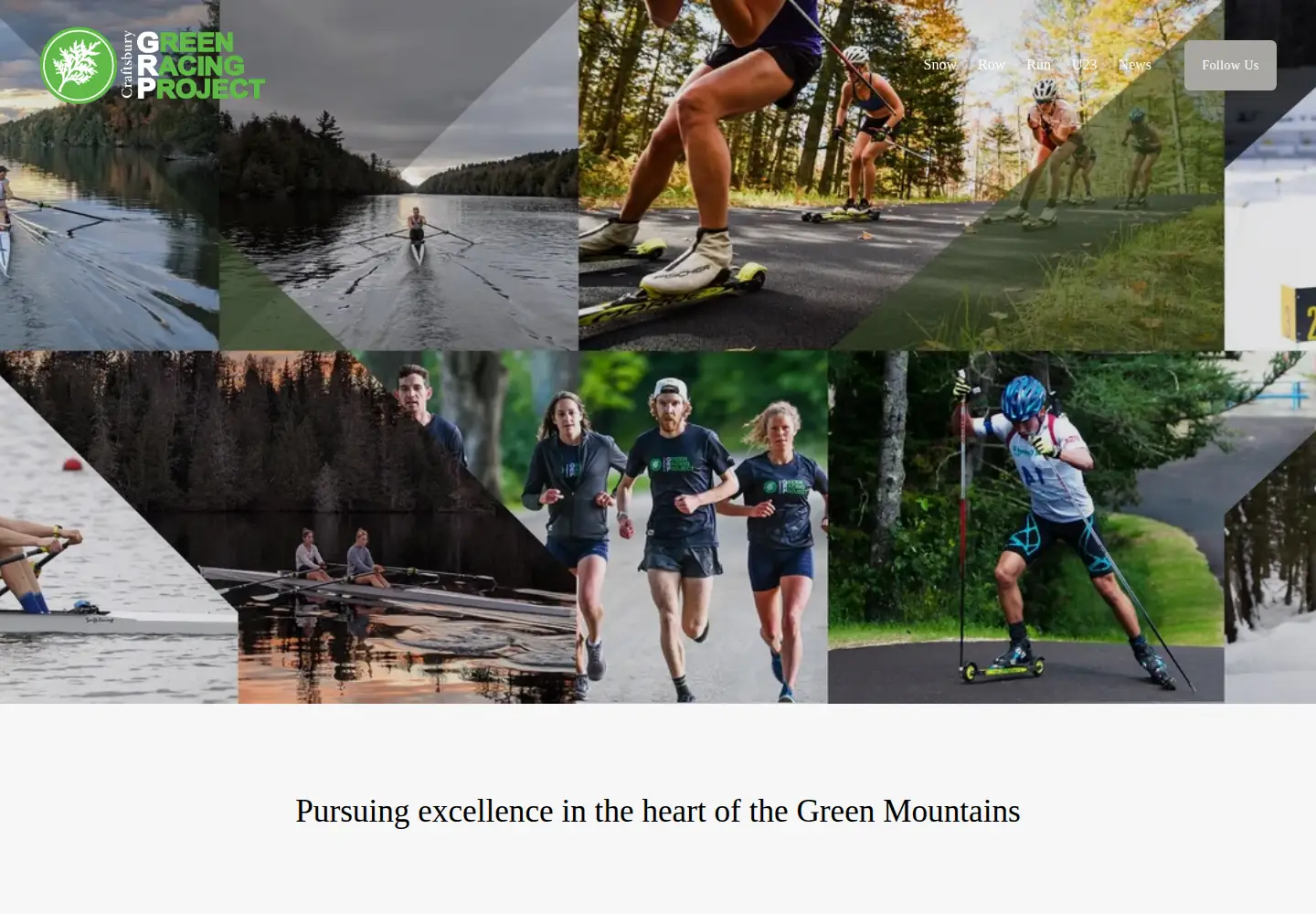 Screenshot of greenracingproject.com