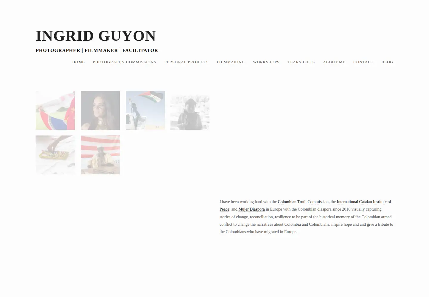 Screenshot of ingridguyon.com