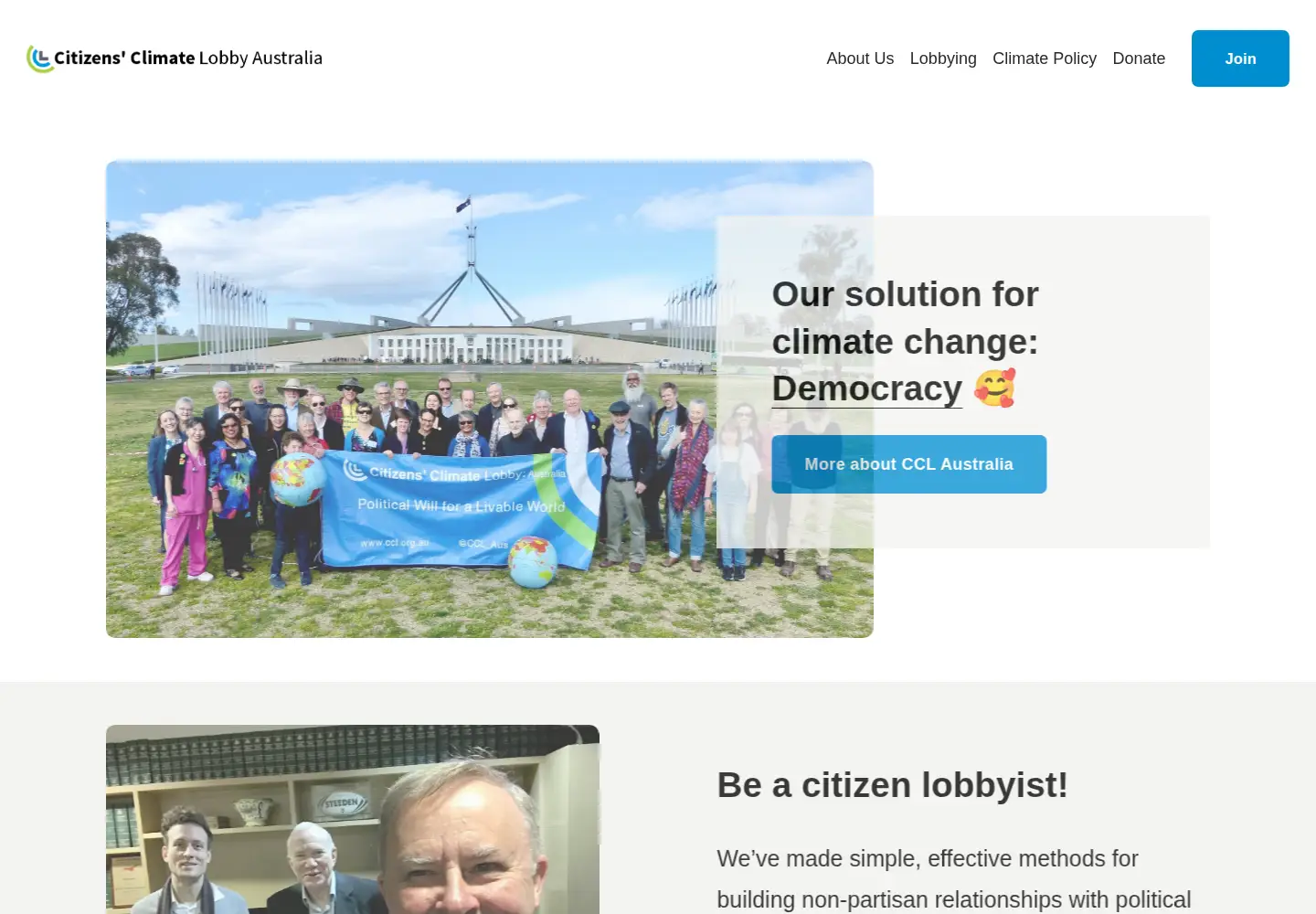 Captured homepage of ccl.org.au in the current scan