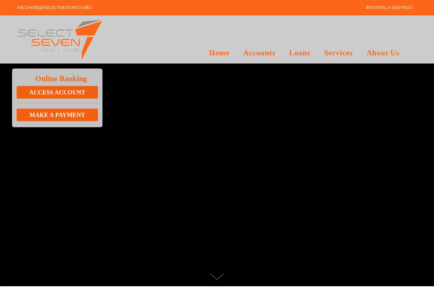 Screenshot of selectsevencu.org