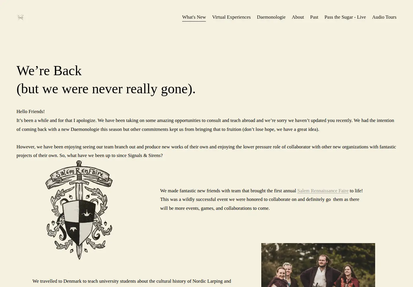 Screenshot of intramersive.com