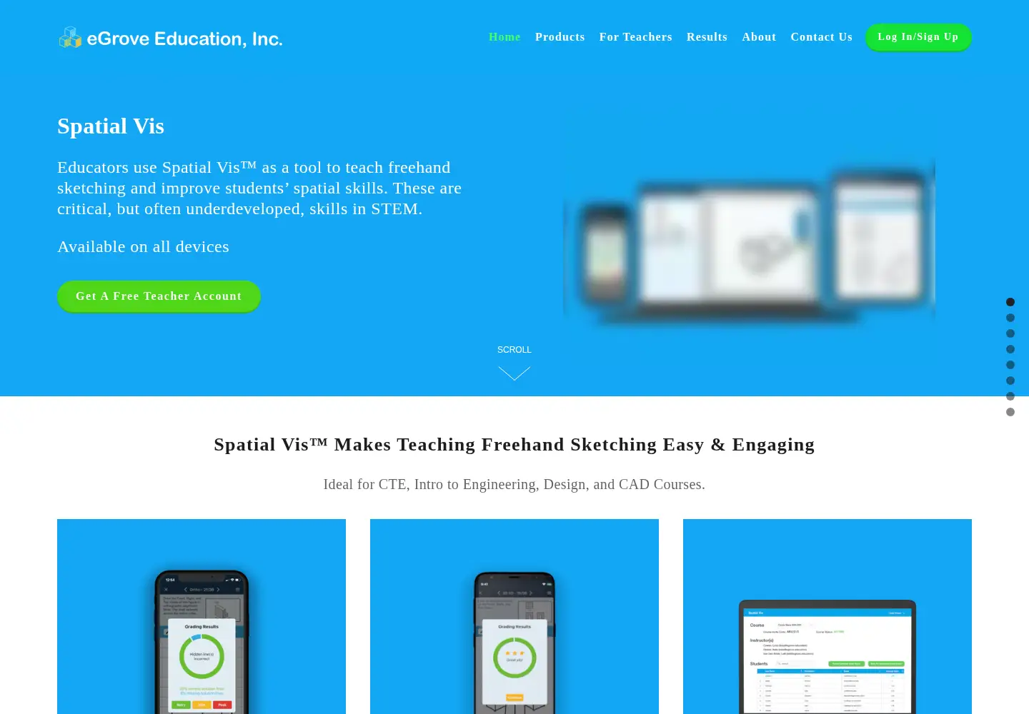 Screenshot of egrove.education