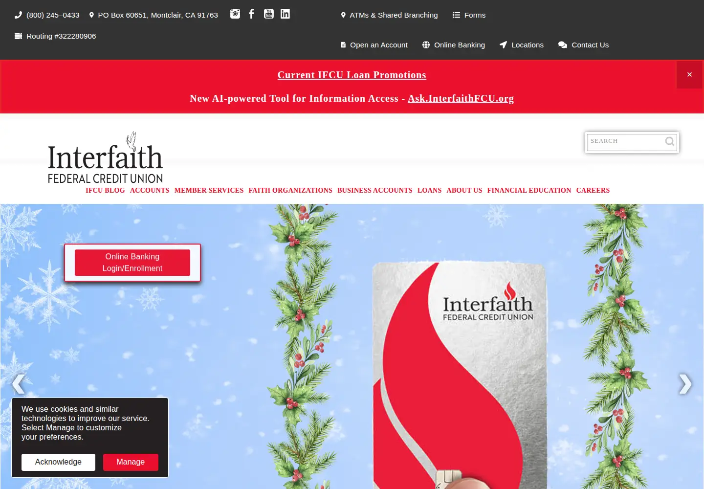 Screenshot of umfcu.org