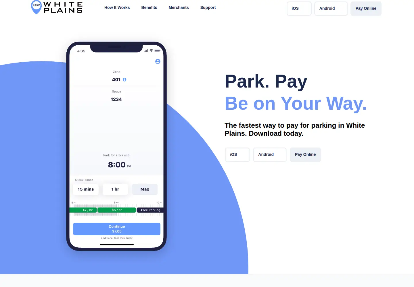 Screenshot of parkwhiteplains.com