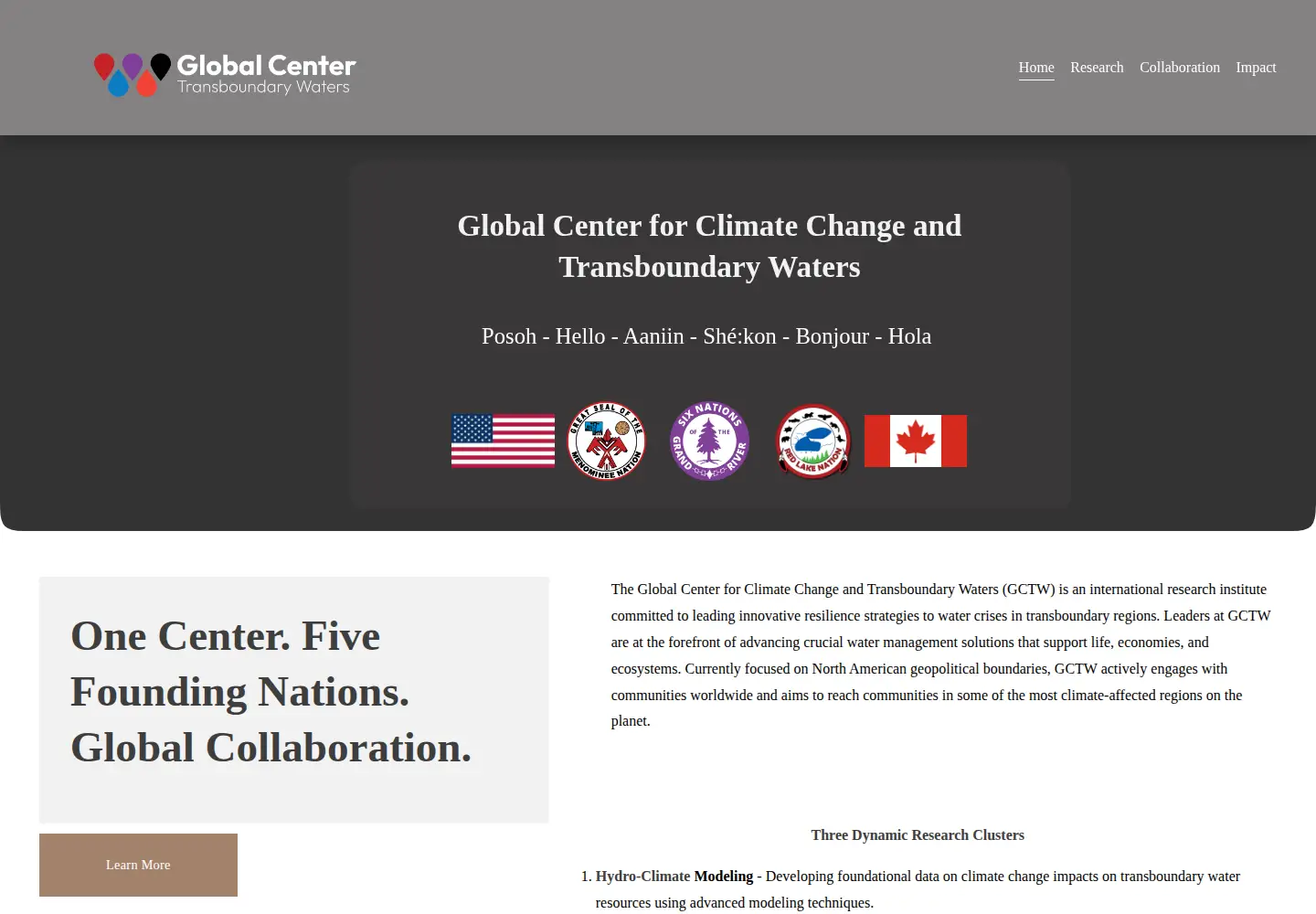 Screenshot of gctwaters.org