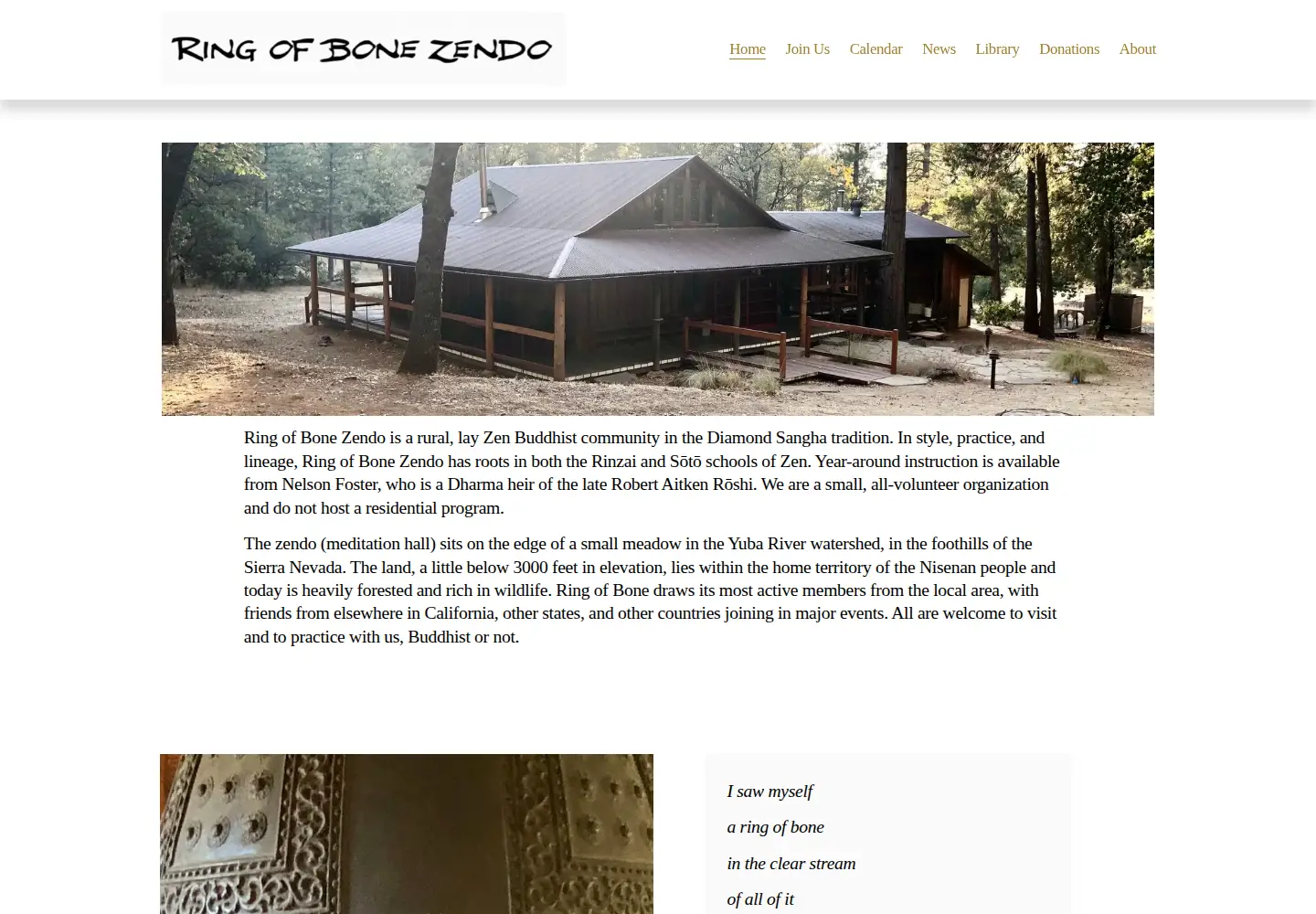 Screenshot of ringofbonezendo.org