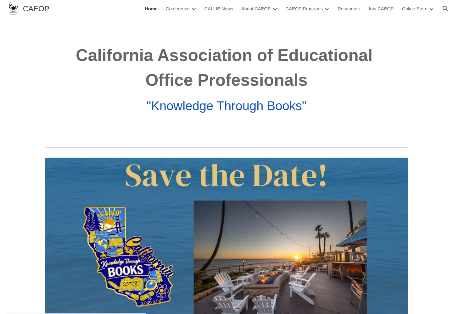 Screenshot of caeop.org
