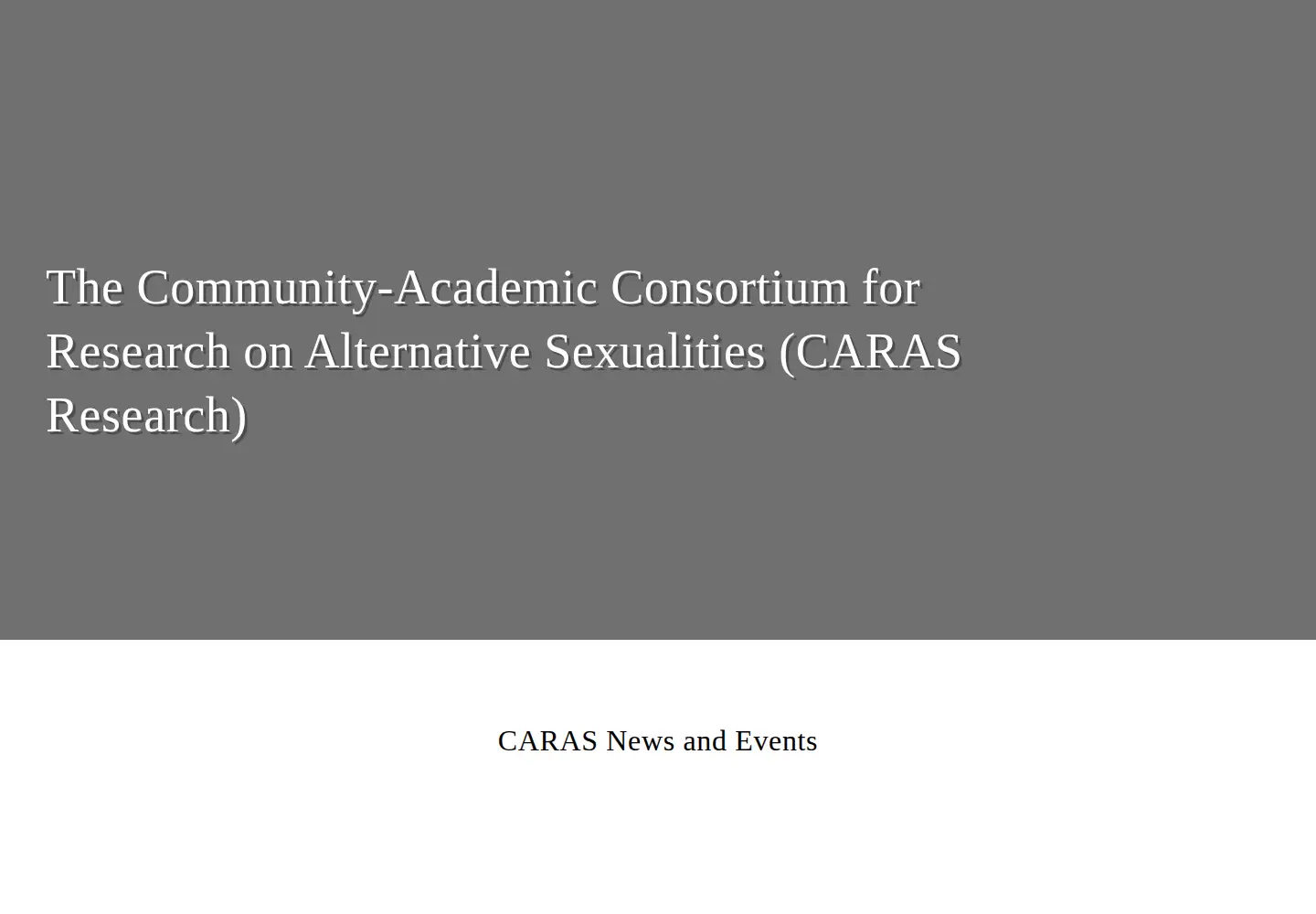 Captured homepage of caras-researchlink.org in the current scan
