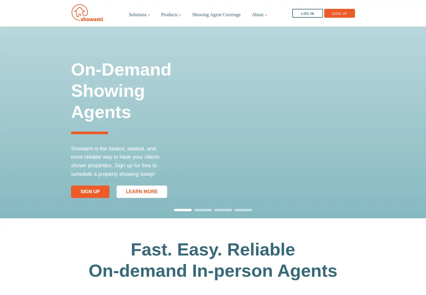 Screenshot of showami.com