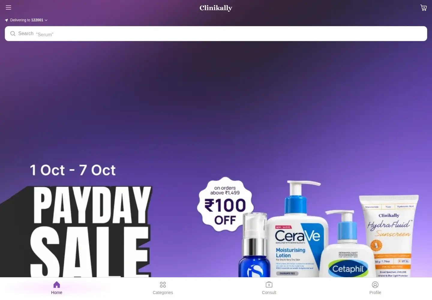 Screenshot of clinikally.com