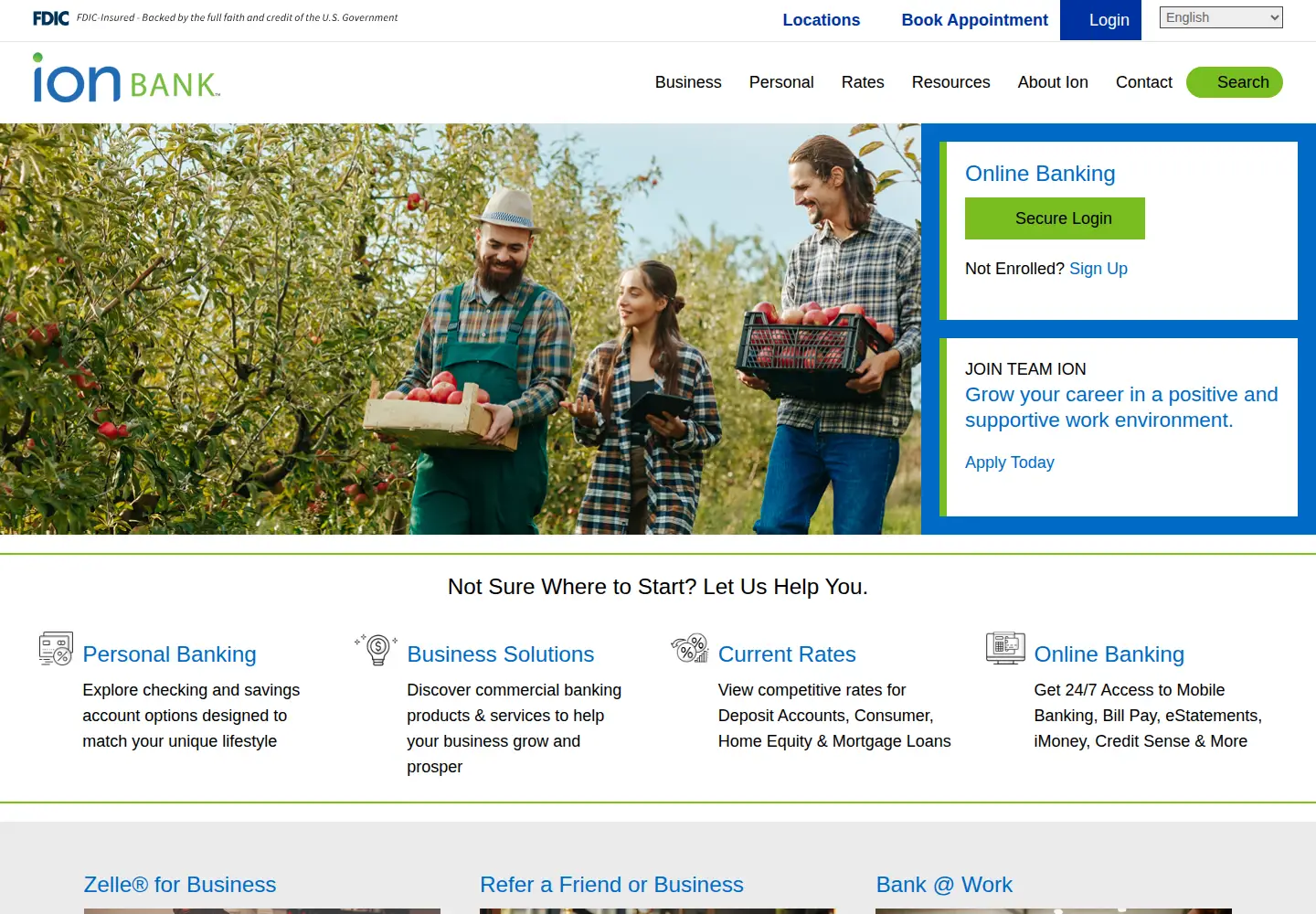 Screenshot of ionbank.com