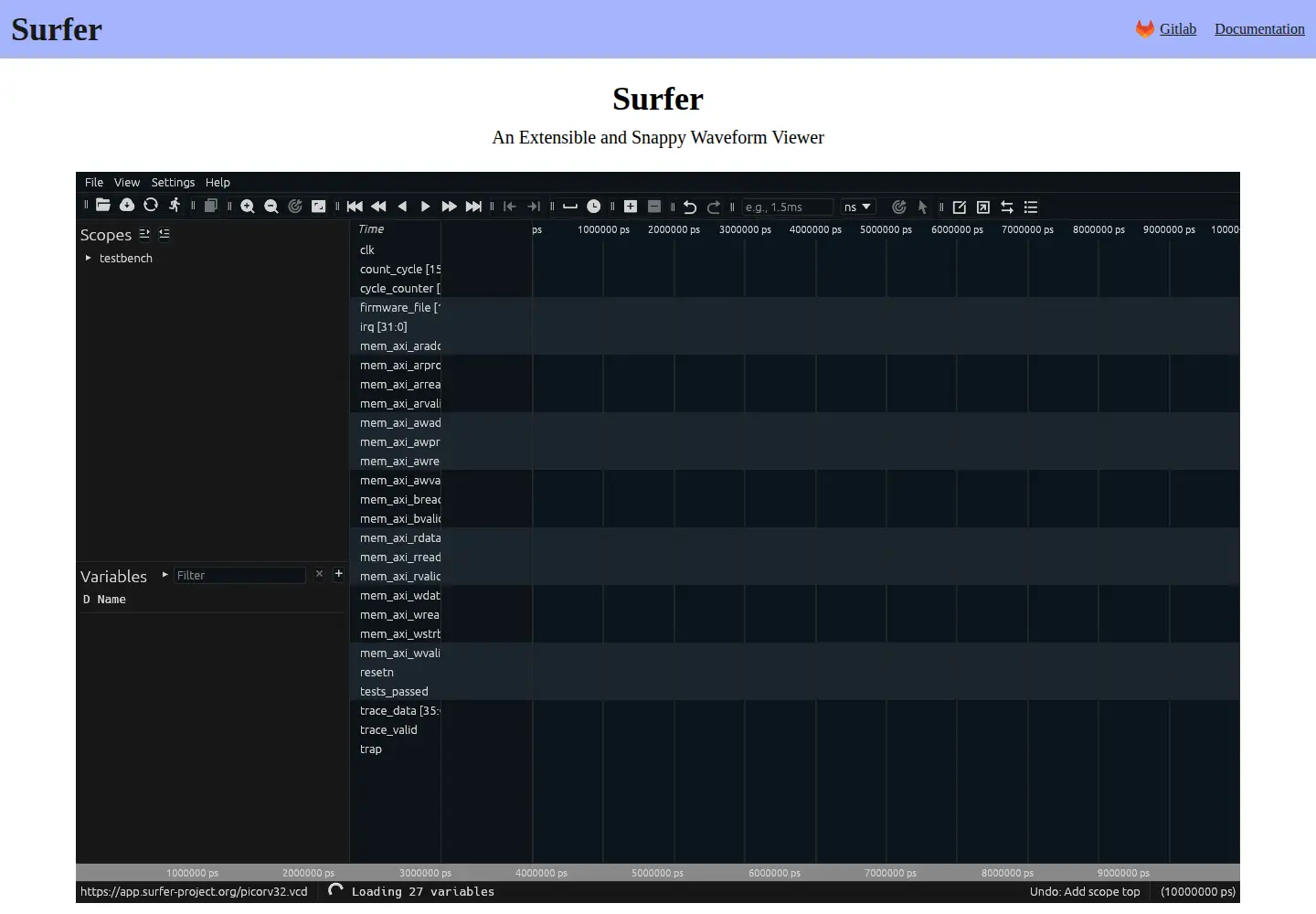 Screenshot of surfer-project.org