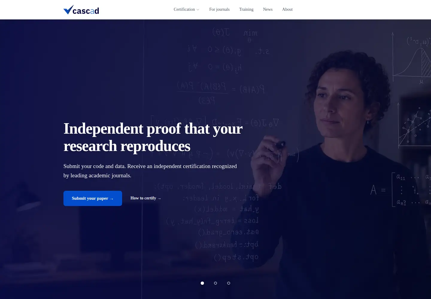 Screenshot of cascad.tech