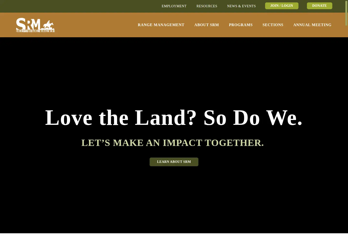 Screenshot of rangelands.org