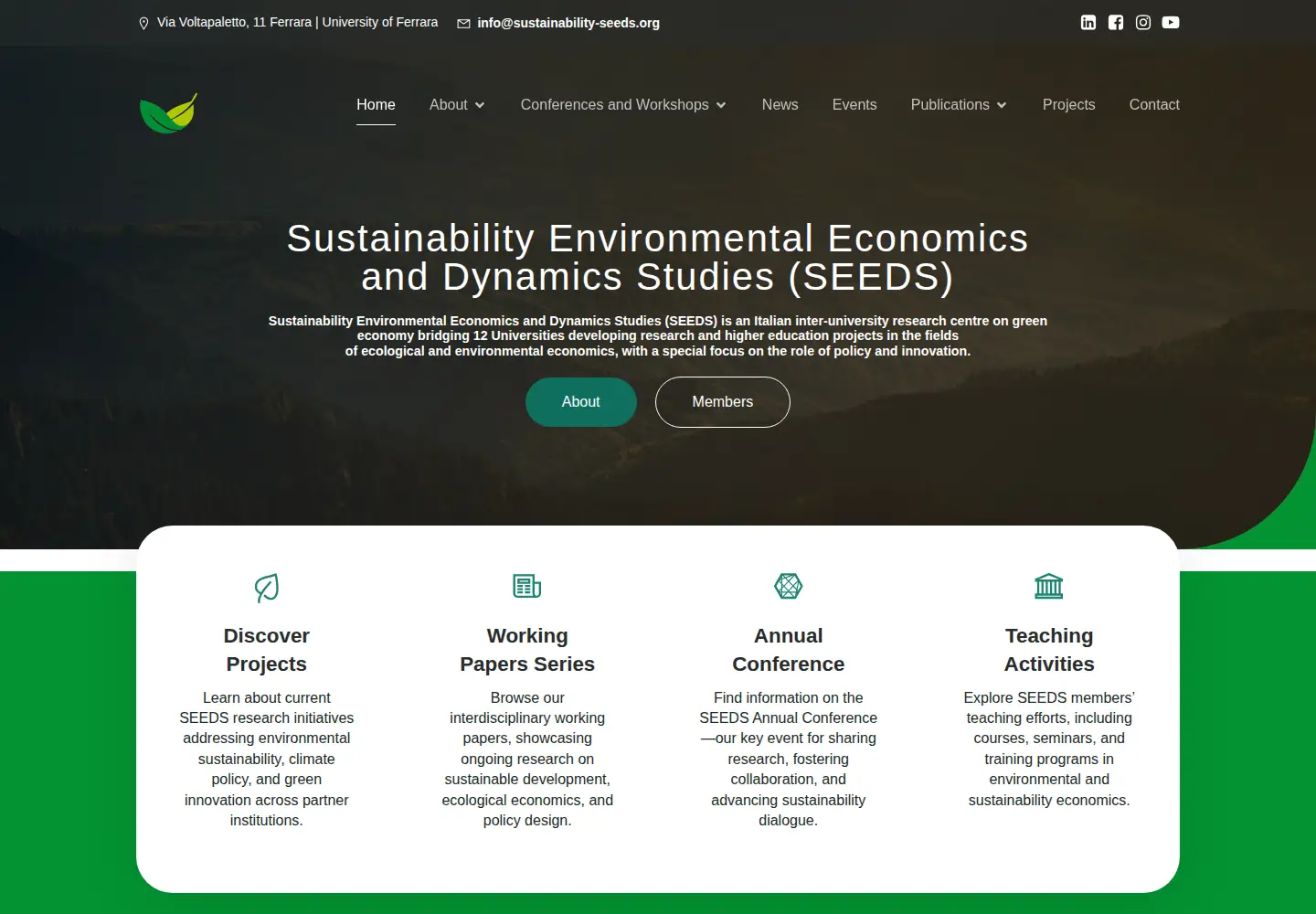 Screenshot of sustainability-seeds.org