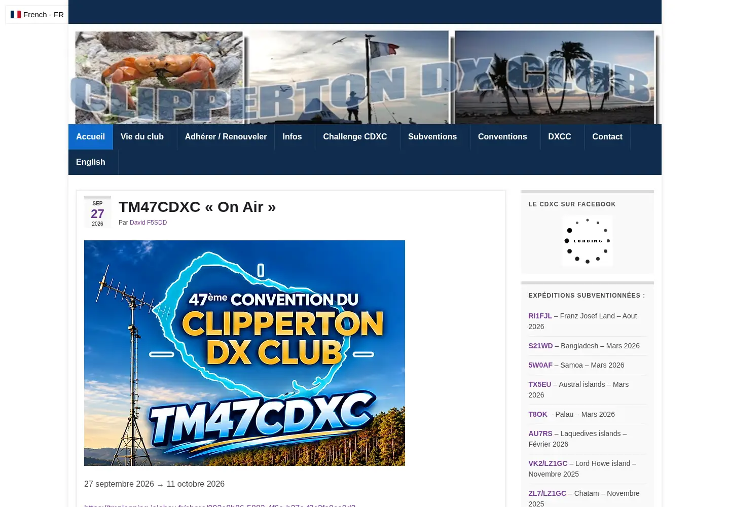 Captured homepage of cdxc.org in the current scan