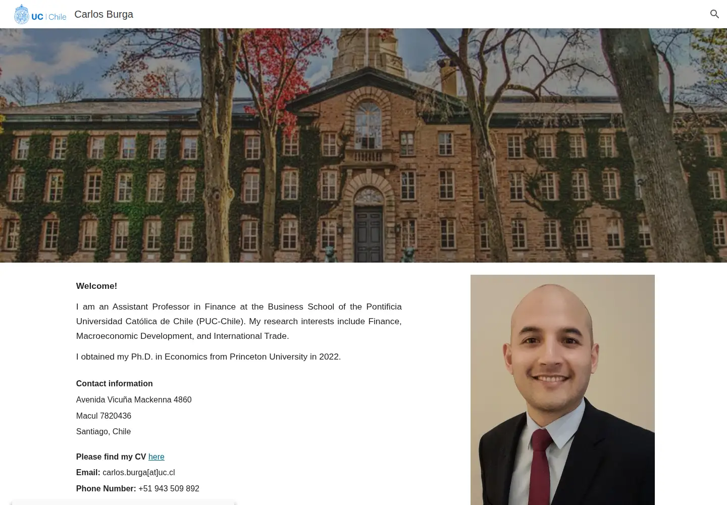 Screenshot of carlosburga.com