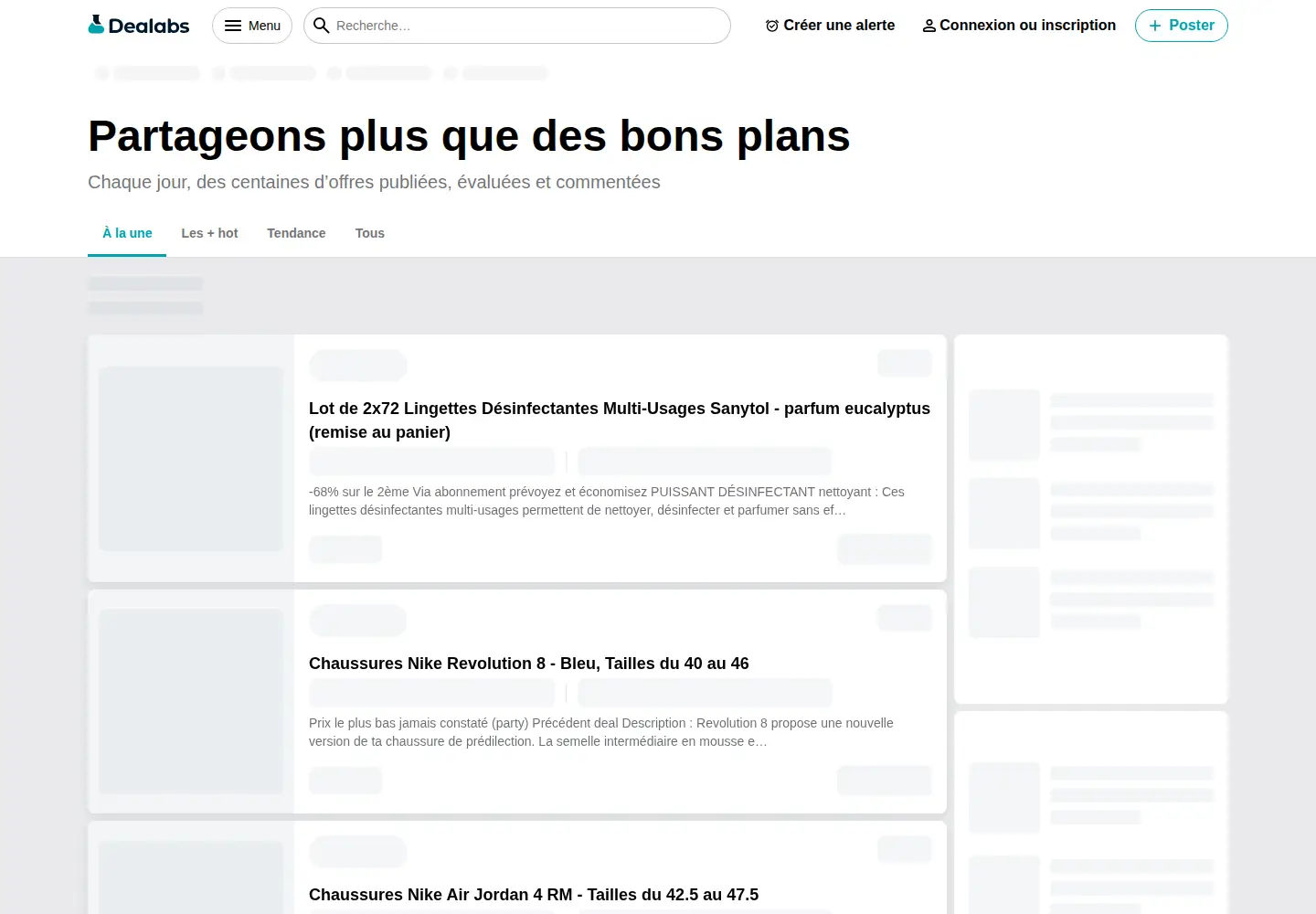 Screenshot of dealabs.com