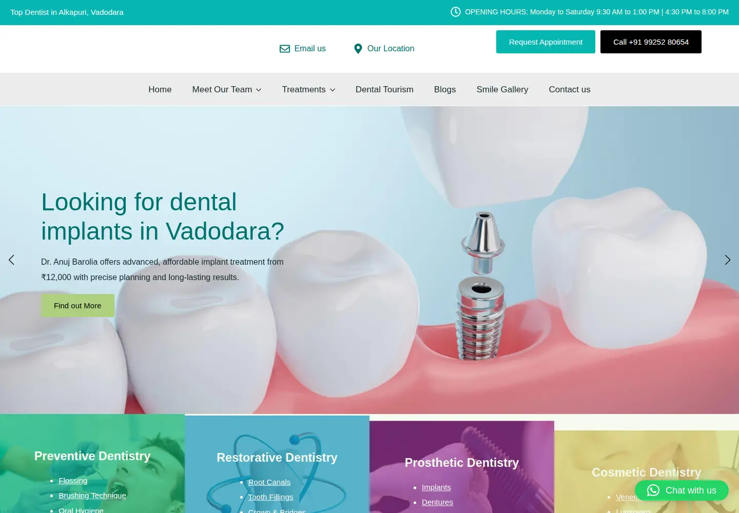 Screenshot of dranujbarolia.com