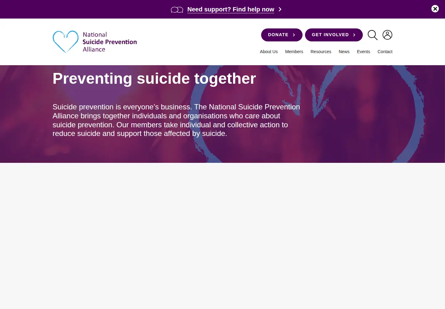 Screenshot of nspa.org.uk