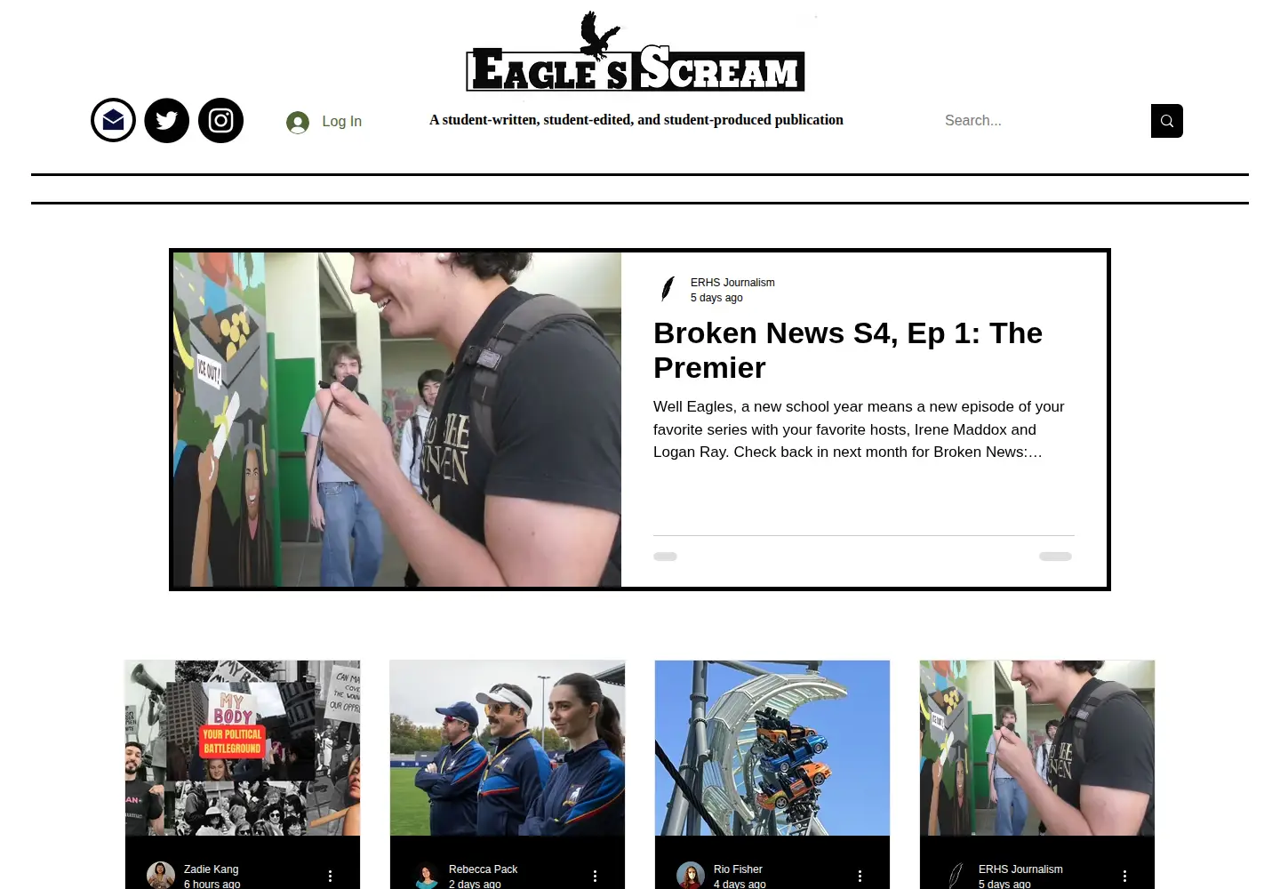Screenshot of erscream.com
